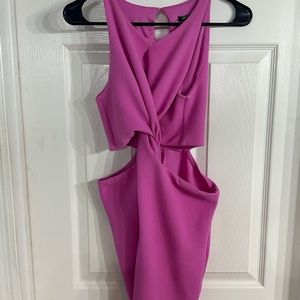 Wild fable hot pink twisted mini dress